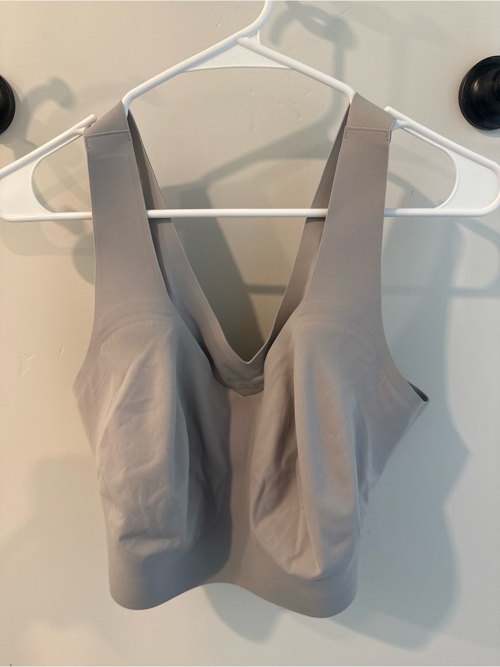Honeylove V-Neck Support Bralette - Light Taupe 44DD